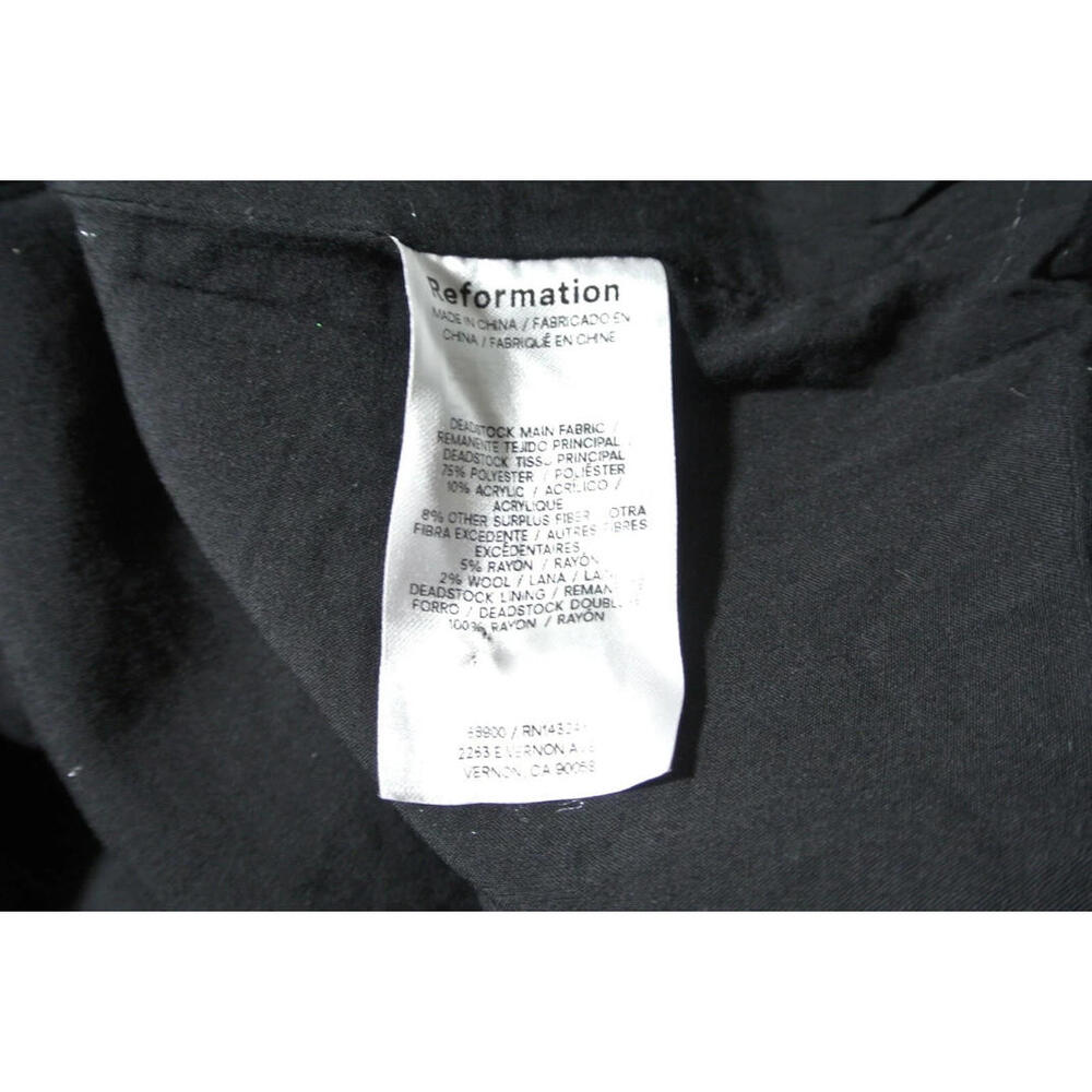 NEW, Reformation Tropez Tweed Shift Dress Black Check Size 10 #MD1357 - Picture 4 of 8